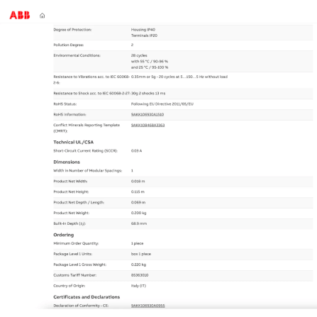 เบรกเกอร์กันดูด RCBO 32A 1P 6KA TYPE AC ABB รุ่น DSE201M AC-30 (ตัดไฟรั่ว 30MA)_5